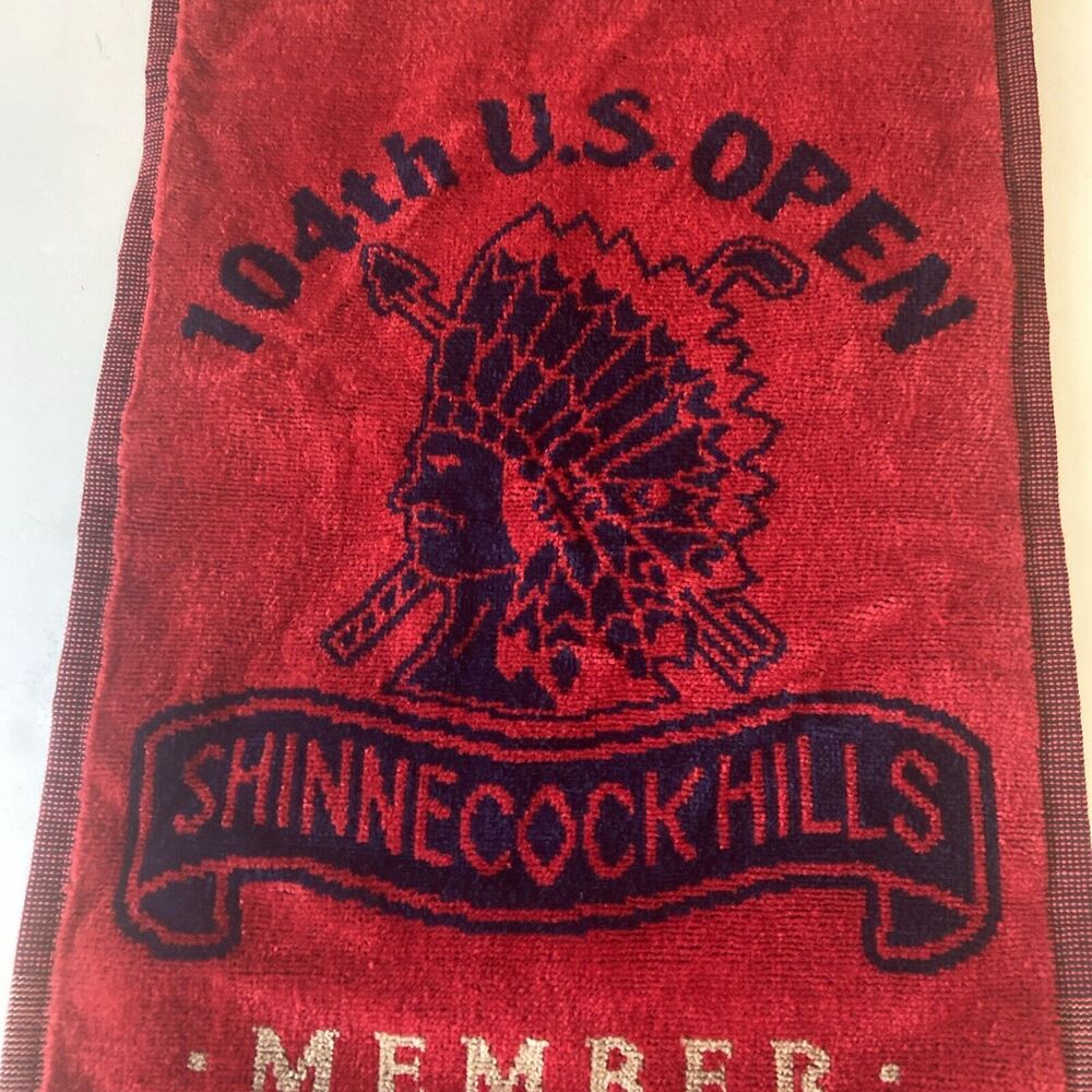 104th U.S. Open Shinnecock Hills Member Golf Towel  /  Red And Blue - Picture 2 of 9
